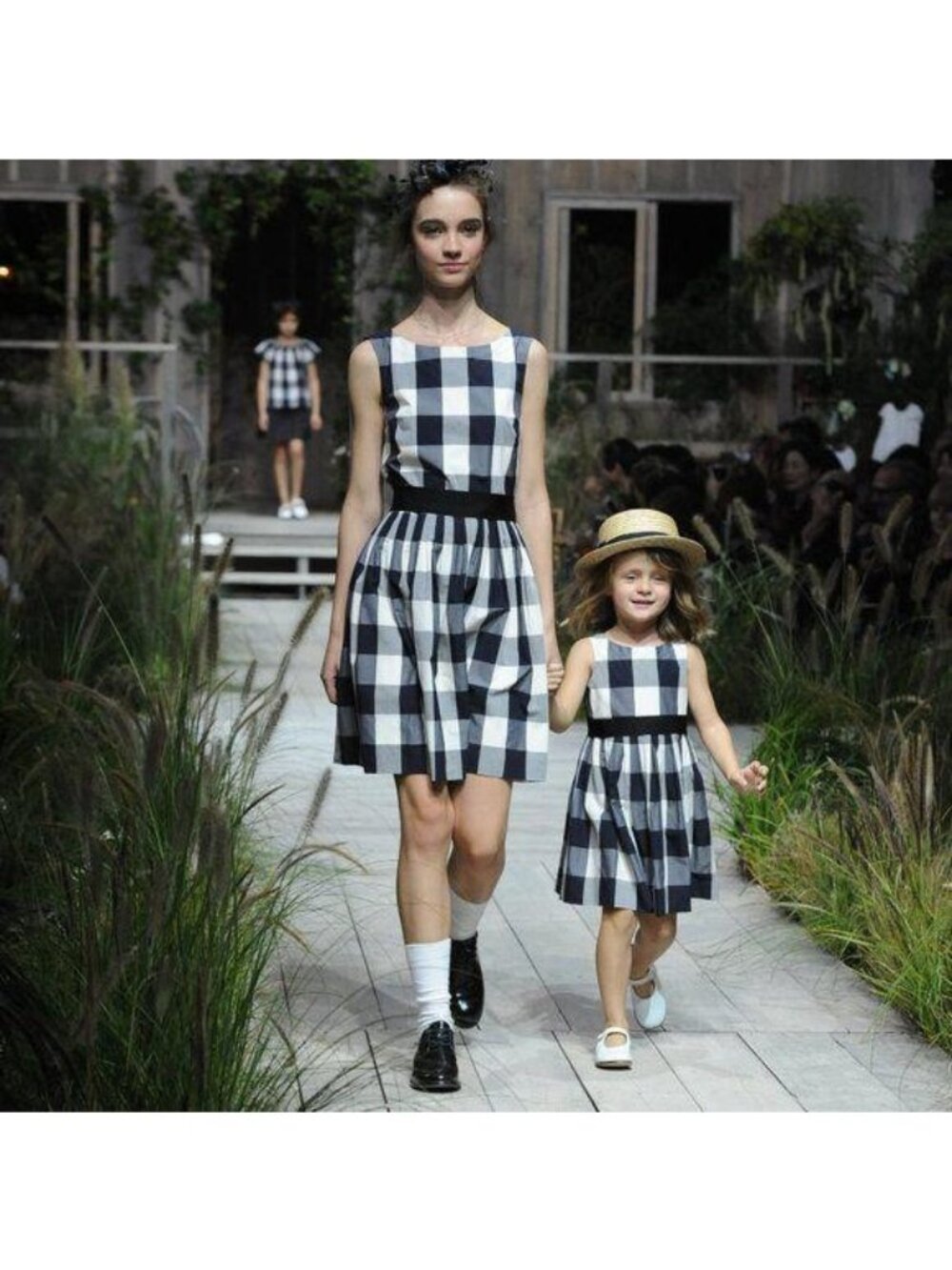 Bonpoint Alina Dress Gingham Buffalo Check Plaid